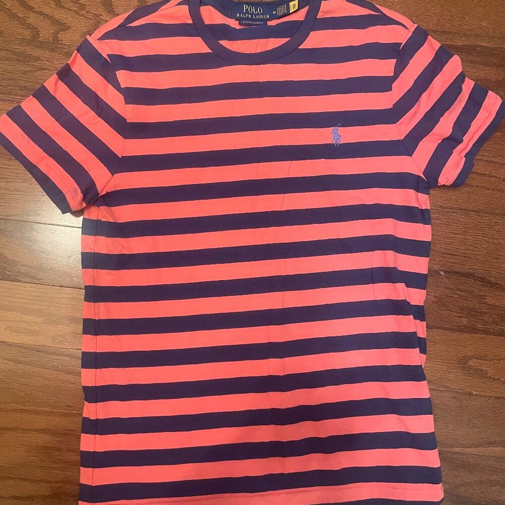 New without Tags - Men's M striped polo t-shirt slim fit